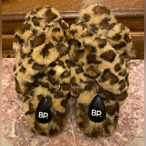 BP. NORDSTROM’S Ladies Slippers; Large - 9/10; Animal print; Worn twice; EUC.